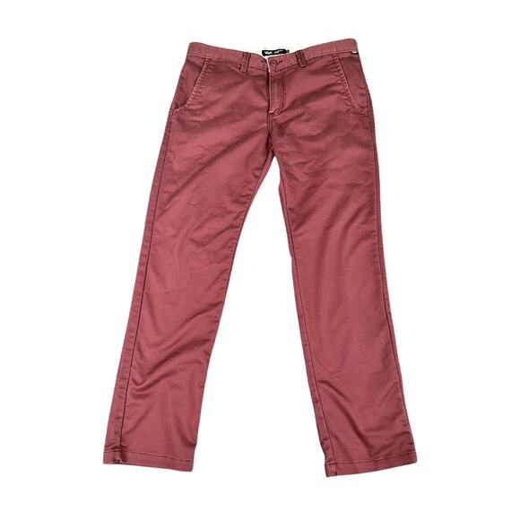 Vans Authentic Chino Men's 34 Rose Pink Straight Leg Pants Skate Casual Cotton - Picture 1 of 8